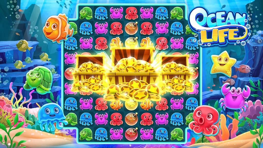 Ocean Match 3 Puzzle Game screenshot