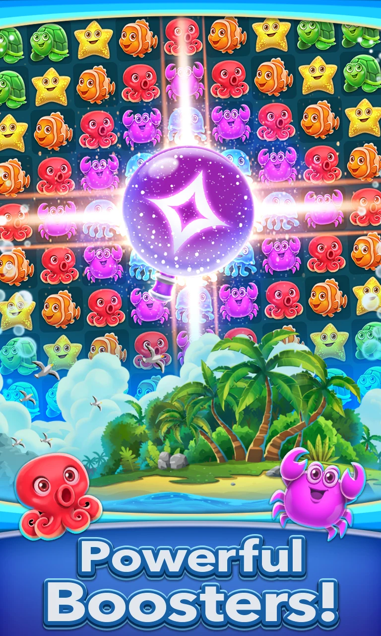 Ocean Match 3 Puzzle Game screenshot
