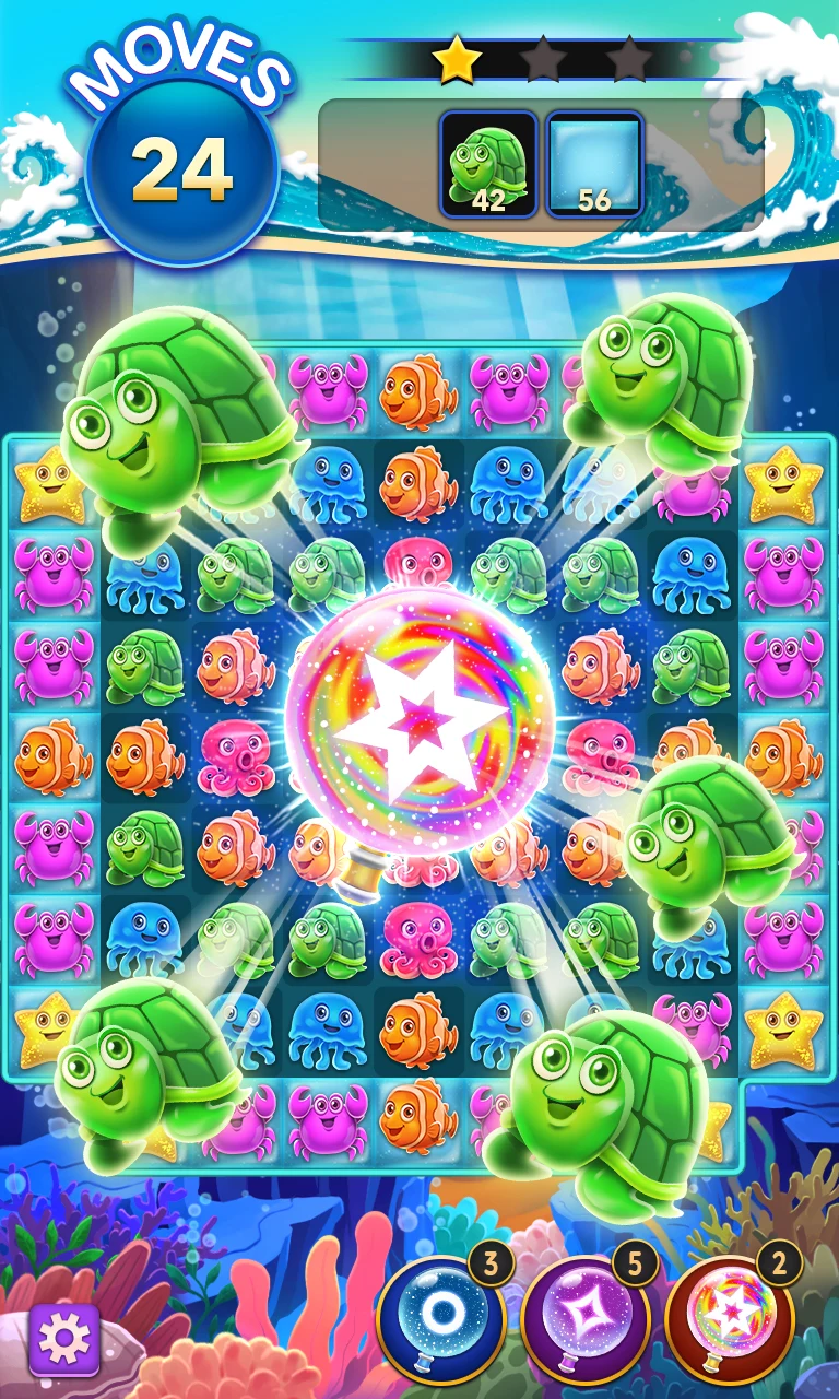 Ocean Match 3 Puzzle Game screenshot