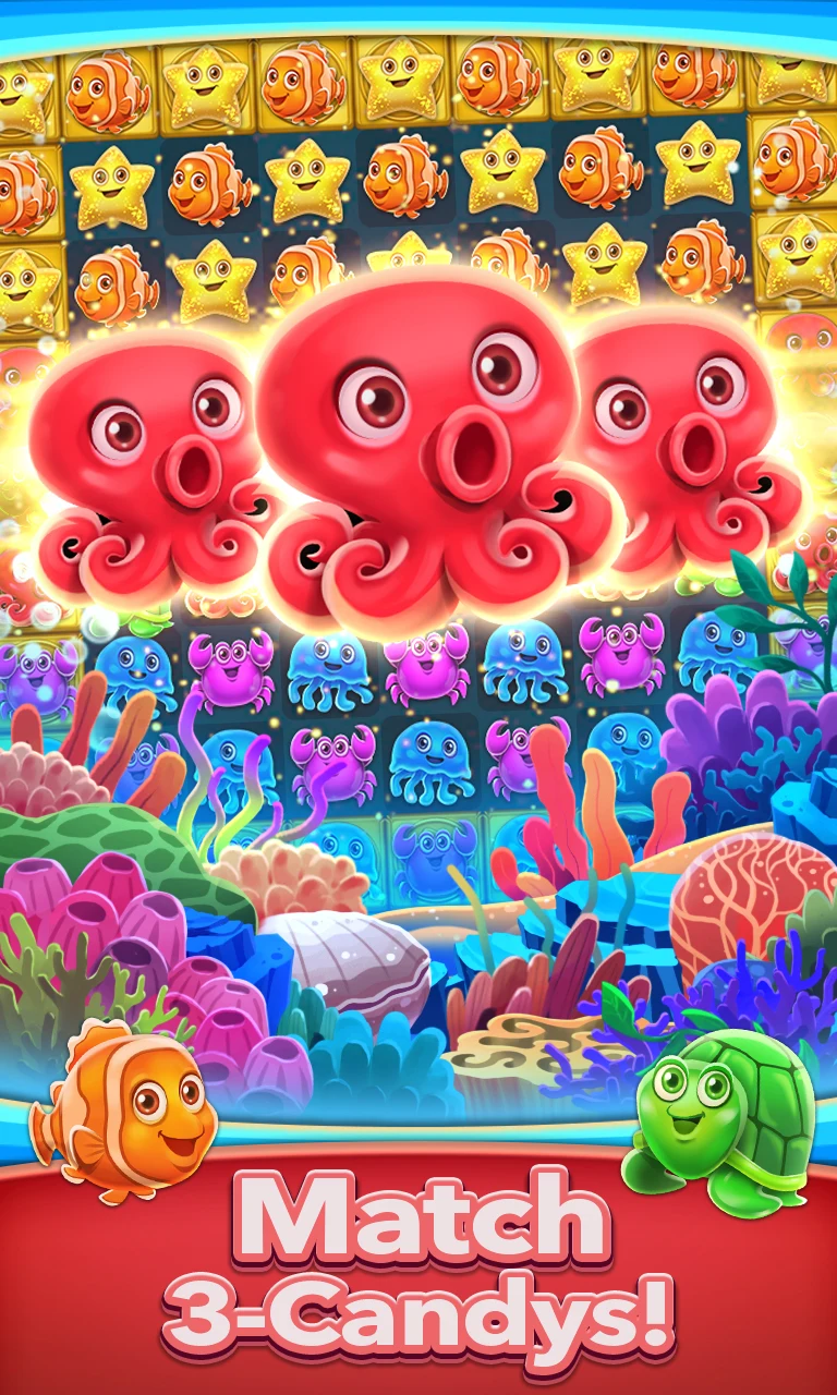 Ocean Match 3 Puzzle Game screenshot